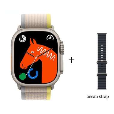๏ผFree Strap๏ผIWO Watch Ultra Smartwatch Series 8 45mm Infinity Screen Heart Rate Monitor 2022 Best Sm