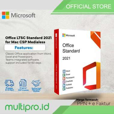 Microsoft Office LTSC Standard for Mac 2021 Medialess CSP