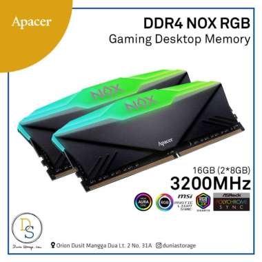 APACER NOX RGB AURA II 16GB (2X8GB) DDR4 3200 MHz