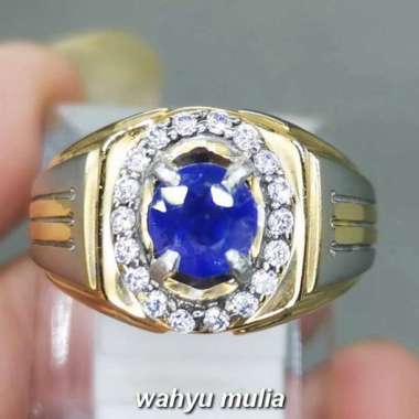 Batu Blue Safir Ceylon Srilangka Asli (Kode 1963) Biru