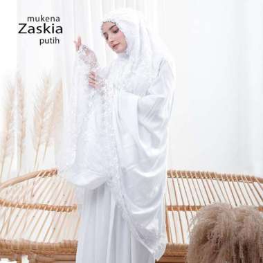 PUSAT GROSIR MUKENA DEWASA ZASKIA Putih