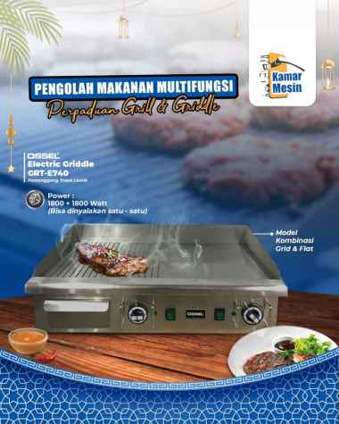 OSSEL Electric Griddle Pemanggang Steak Listrik Wajan Listrik GRT-E740