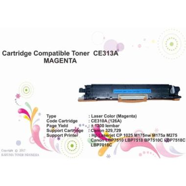 Cartridge Compatible HP Color LaserJet Pro100 130A M177 CF351A Magenta Merah