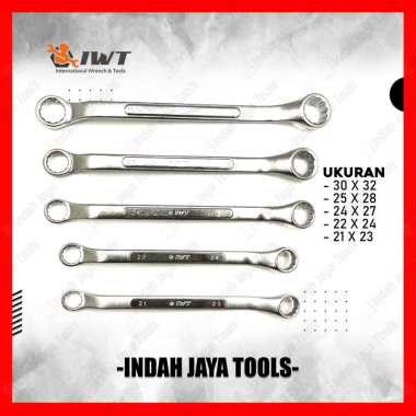 IWT Kunci Ring x Ring 21 22 23 24 25 27 28 30 32 mm Satuan Ring Wrench 24 X 27 MM