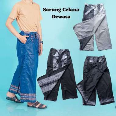 sarung celana dewasa anak remaja wadimor batik BIRU
