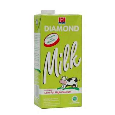 Promo Harga Diamond Milk UHT Low Fat High Calcium 1000 ml - Blibli