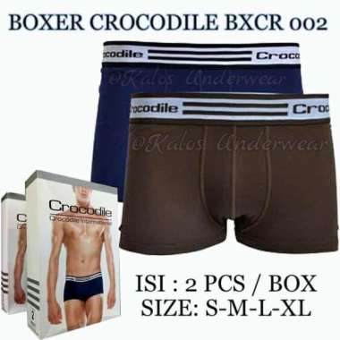 Celana Dalam Boxer Pria Crocodile CR 002 Isi 2 M