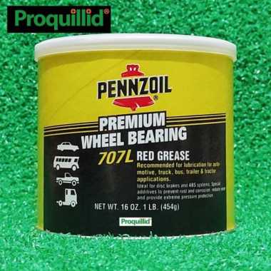 PENNZOIL PREMIUM WHEEL BEARING 707L RED GREASE 7771 NLGI 2 GEMUK 1 LB