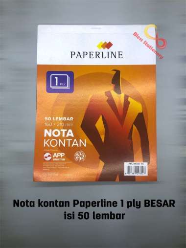 Buku nota Paperline 1 ply BESAR Buku nota kontan 1 rangkap buku nota