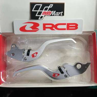 Handle Rem set E+ Lever by RCB original Honda Beat Street SILVER