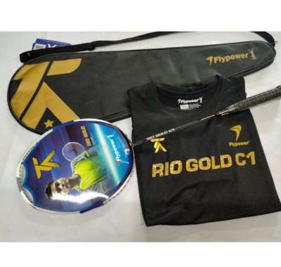RAKET BADMINTON BULUTANGKIS RAKET FLYPOWER RIO GOLD C1 ORIGINAL