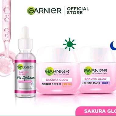 Garnier Sakura Glow Day / Night Cream / Serum 30ml Night Cream 50ml