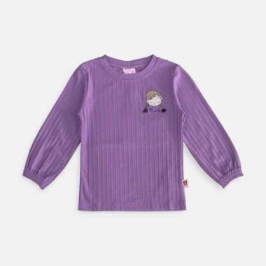 Tshirt/ Kaos Anak perempuan Ungu Checkers girl/ Rodeo Junior Girl Sweet Season 4-5 tahun