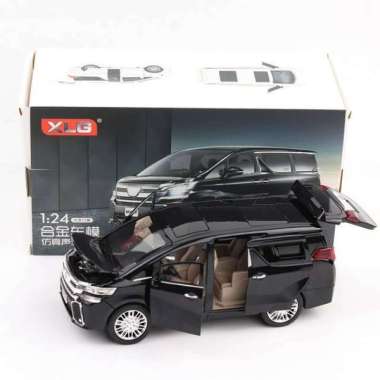 Mainan Mobil Besi Alphard Hitam 1:24
