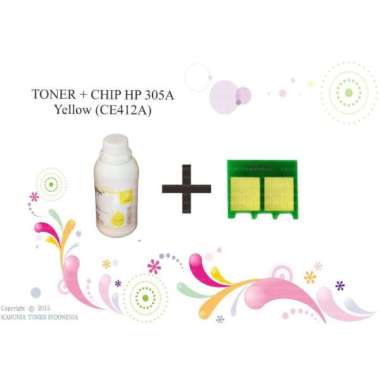 TONER + CHIP HP 305A Yellow (CE412A) Murah Kuning
