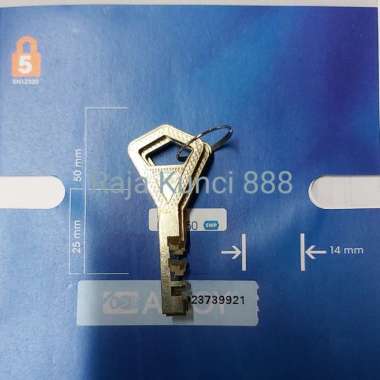 Duplikat Anak Kunci Gembok Abloy Type Classic WARNA SILVER