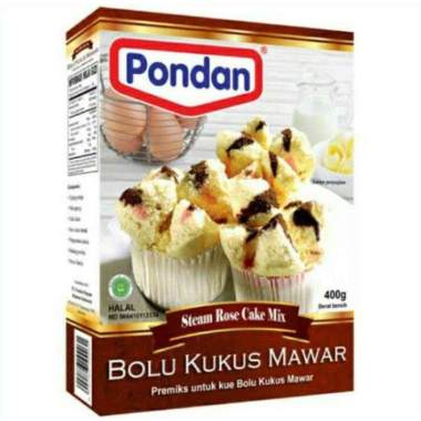 PONDAN bolu kukus mawar 400gr