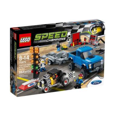 LEGO Ford F-150 Raptor & Ford Model A Hot Rod 75875 Mainan Blok & Puzzle