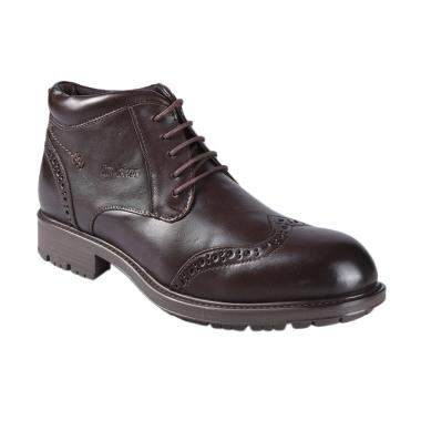 Jim Joker 1BA Casual Flem Sepatu Boot Pria - Coffee