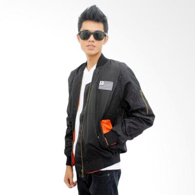 Kezora The Bojiel Flag Jacket bomber Pria - Black