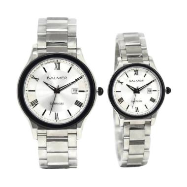 Balmer B.7923ML TB Jam Tangan Couple - Silver Ring Hitam