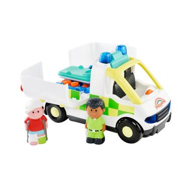 ELC 145015 Happyland Lights and Sounds Ambulance Mainan Anak Multicolor