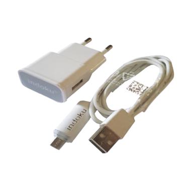 Indoku Travel Charger Micro USB with Lampu LED