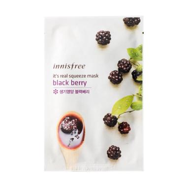 Innisfree It's Real Squeeze Mask - Black Berry