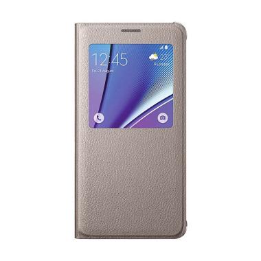 Samsung Folio Cover Casing for Samsung Galaxy J1 Ace - Gold