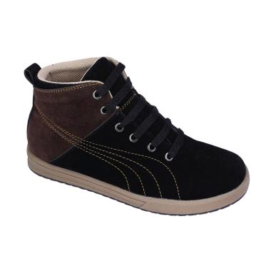 Syaqinah 24 Sepatu Sneakers Anak Laki-Laki - Hitam