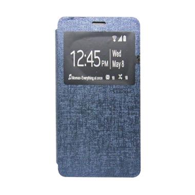 Ume Flip Cover Casing for Oppo F1 Selfie Expert A35 - Biru