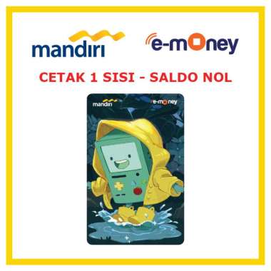 Kartu MANDIRI E-MONEY Adventure Time BMO 33 Kartun Movie etoll Custom Emoney [ SALDO NOL / 1 SISI ]