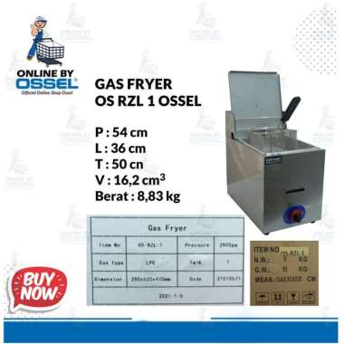TERMURAH Gas Fryer 1 Tangki Penggorengan Kentang Gas Deep Fryer PEnggorengan Gas LPG