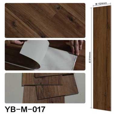 Vinyl Flooring 2mm Lantai Parket PVC Stiker Tebal Motif Kayu Premium YB-M-017