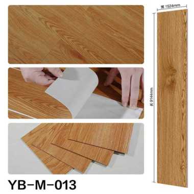 Vinyl Flooring 2mm Lantai Parket PVC Stiker Tebal Motif Kayu Premium YB-M-013