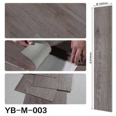 Vinyl Flooring 2mm Lantai Parket PVC Stiker Tebal Motif Kayu Premium YB-M-003