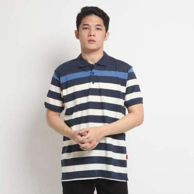 POLICE Polo Shirt Salur Pria 207650011 Navy M