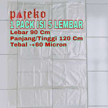 Pajeko Plastik Kantong Plastik Sampah - Transparant [90 x 120 cm/ 60 Micron] BENING