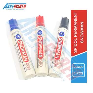 Spidol Permanen Jumbo Snowman [500] / Untuk Papan Tulis White Board / Whiteboard Permanent Marker Hi