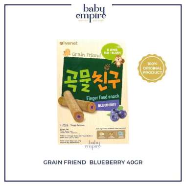 Ivenet Grain Friend - Snack Jajanan Cemilan Biskuit Bayi dan Anak - Blueberry