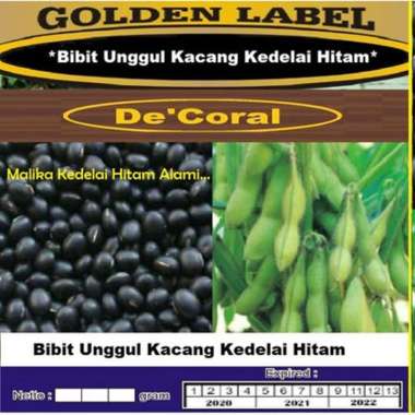 Bibit Unggul Kacang Kedelai Hitam Malika Kemasan Derigen Cantik