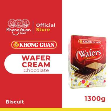 Promo Harga Khong Guan Wafers Chocolate 1300 gr - Blibli
