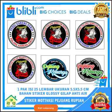 Nasya Gaulcomp Wall Sticker Stiker Motivasi Inspirasi Pejuang Rupiah Kata Mutiara Wise Words Kata Bi