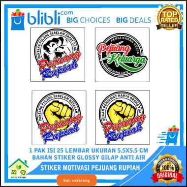 Nasya Gaulcomp Wall Sticker Stiker Motivasi Inspirasi Pejuang Rupiah Kata Mutiara Wise Words Kata Bi