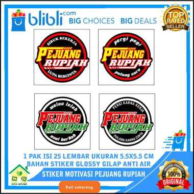 Nasya Gaulcomp Wall Sticker Stiker Motivasi Inspirasi Pejuang Rupiah Kata Mutiara Wise Words Kata Bi
