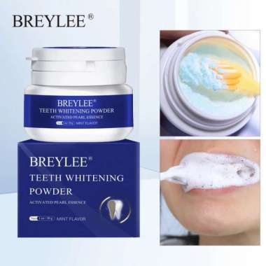 BREYLEE Bubuk Pemutih Gigi Teeth Whitening Powder Soda Pemutih Gigi
