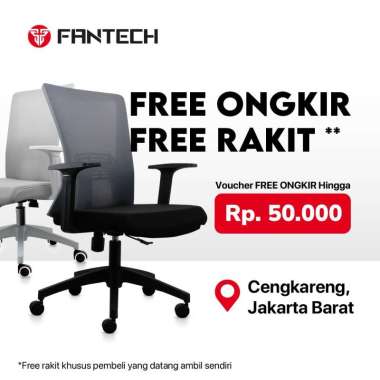 Fantech Kursi Kerja Kantor OCB258 Premium Office Chair Hitam