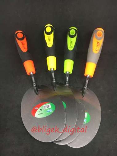 Sendok semen cetok gagang karet dan kayu IGM Oval Kayu 5 "