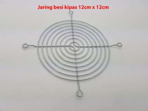 Jaring Besi Fan DC AC Kipas 12cm x 12cm perak