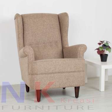 arm chair classic, kursi sofa wing chair single seater - JABODETABEK ONLY